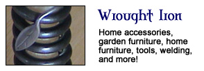 Wrought Iron - Home accessories, garden furniture, home furniture, tools, welding, and more