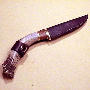 Custom made hand crafted leather item - Knife Sheath